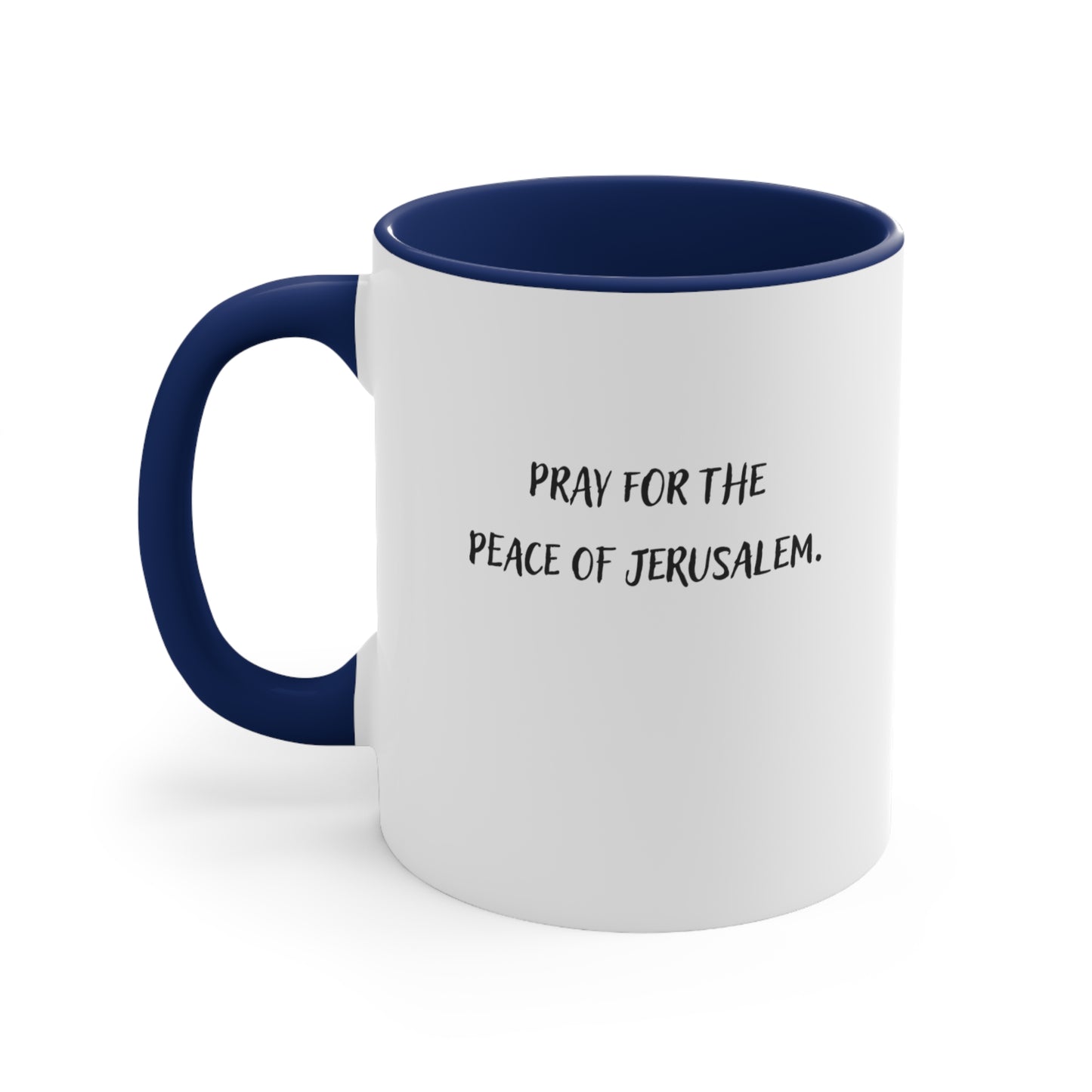 Accent Coffee Mug - Pray for the Peace of Jerusalem