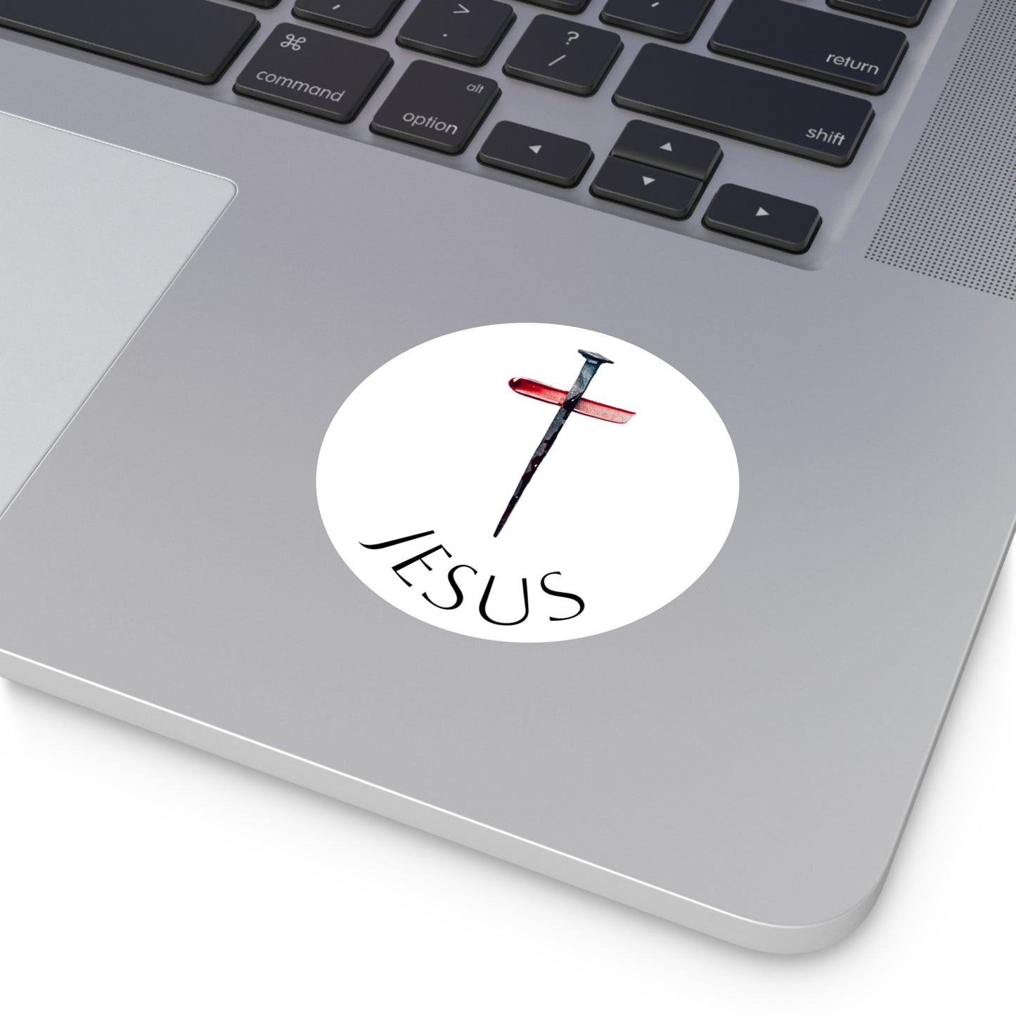 Round Vinyl Stickers - Jesus