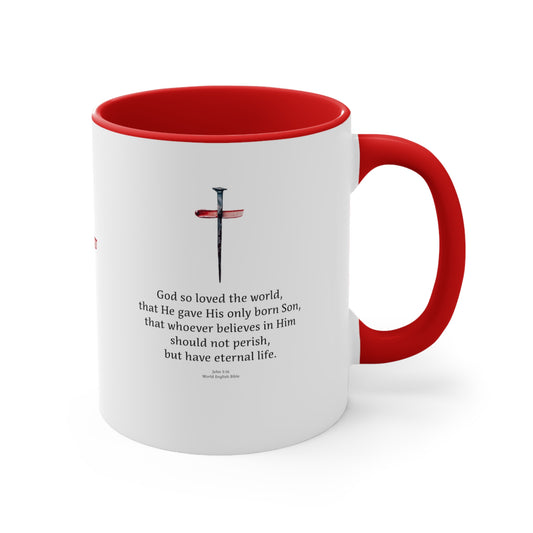 Accent Coffee Mug - John 3:16