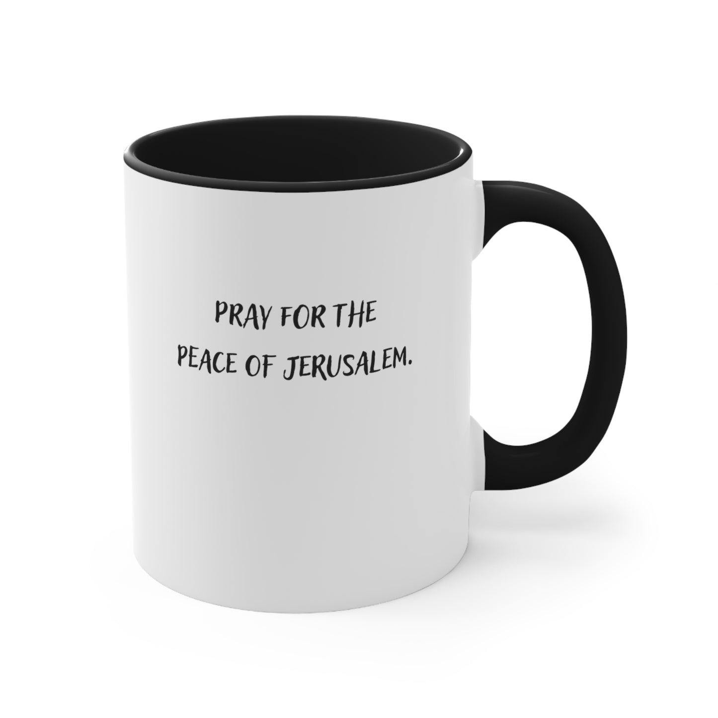 Accent Coffee Mug - Pray for the Peace of Jerusalem