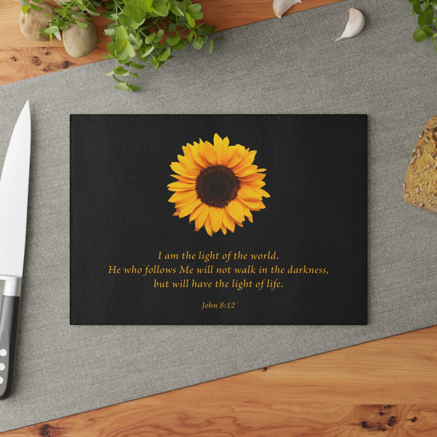 Glass Cutting Board - The Light of the World