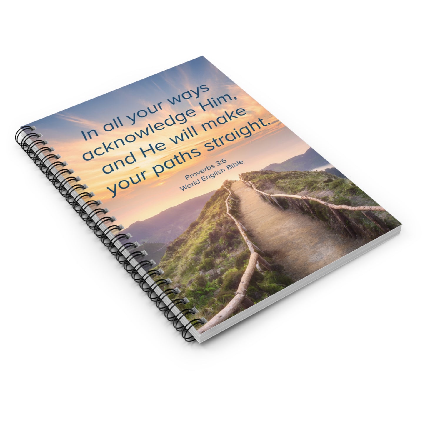 Spiral Notebook - Ruled Line - In All Your Ways Acknowledge Him