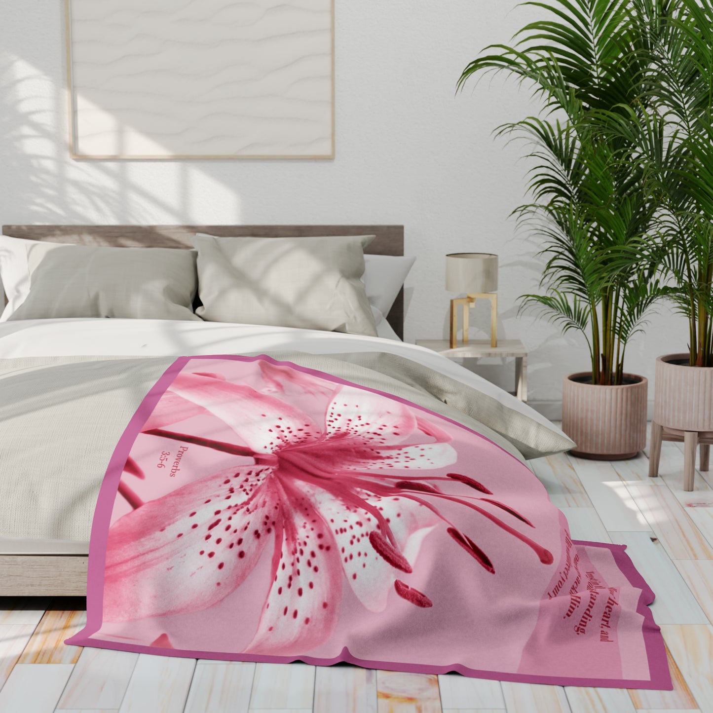 Arctic Fleece Blanket - Trust in the Lord With All of Your Heart