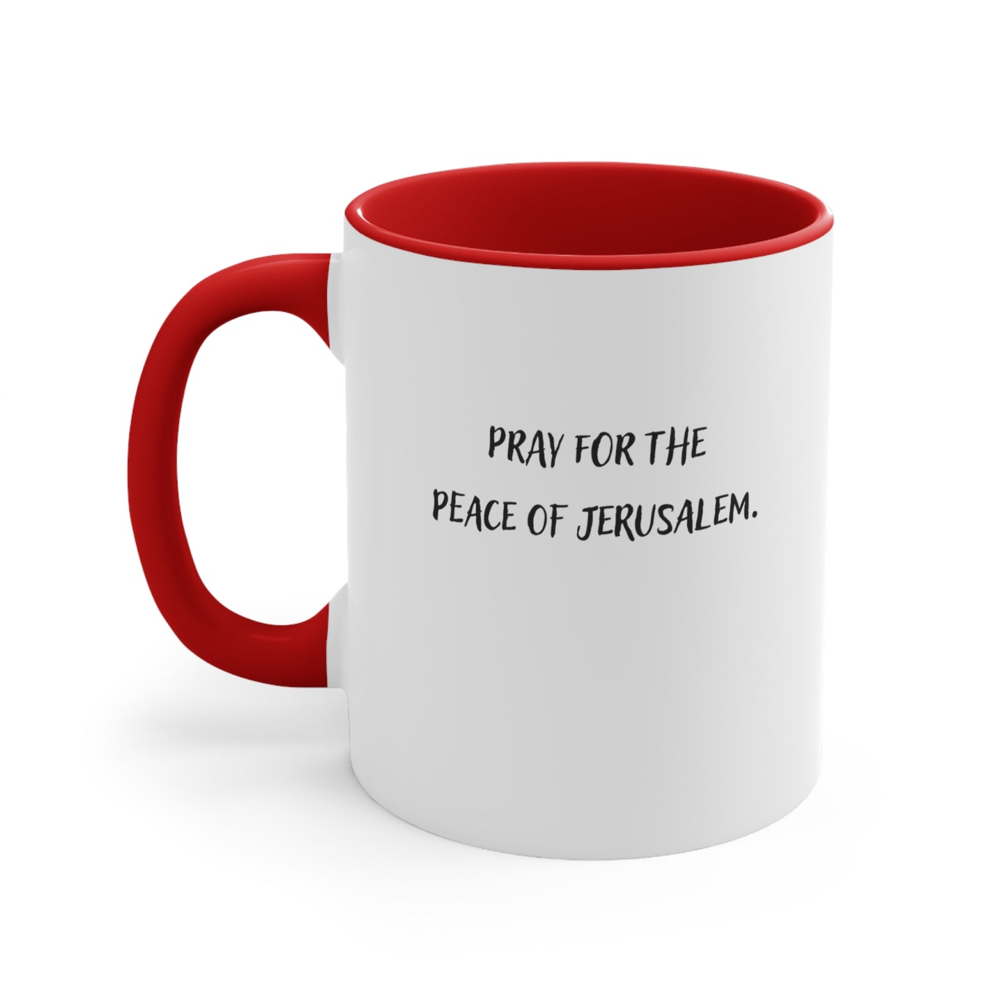 Accent Coffee Mug - Pray for the Peace of Jerusalem