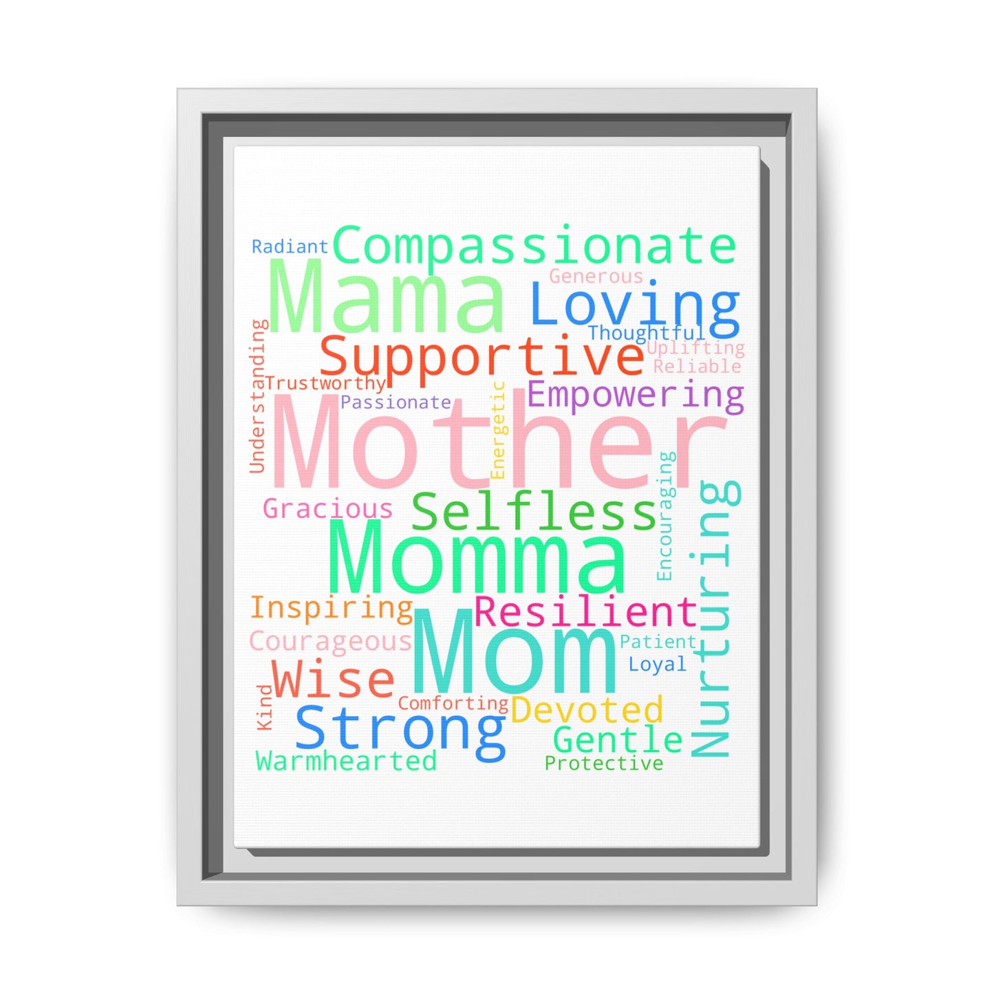 Matte Canvas, Framed (Multi-color)