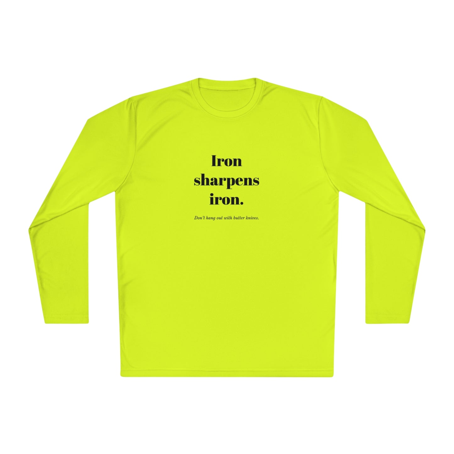 Unisex Lightweight Long Sleeve Tee - Iron Sharpens Iron