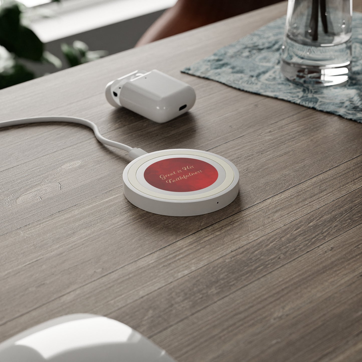 Quake Wireless Charging Pad - Great is His Faithfulness