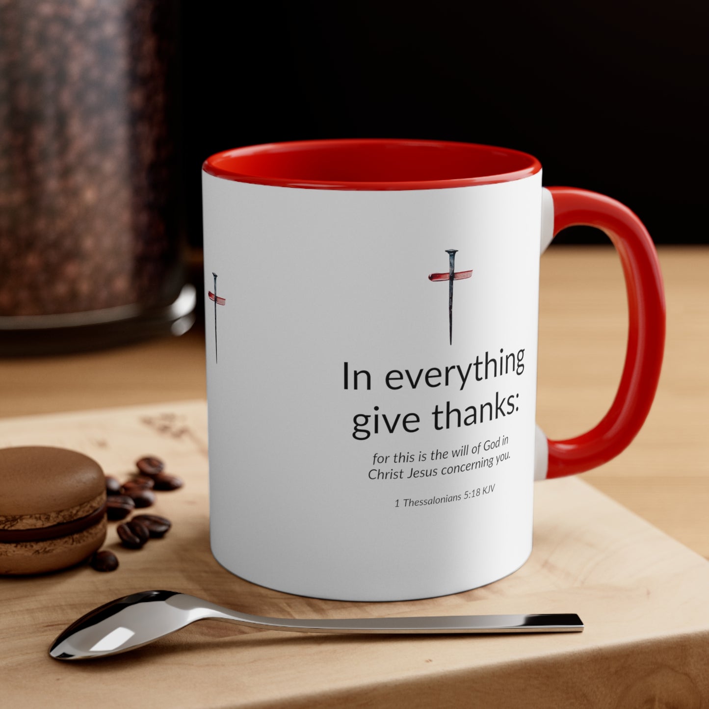 Accent Coffee Mug, 11oz - In Everything Give Thanks