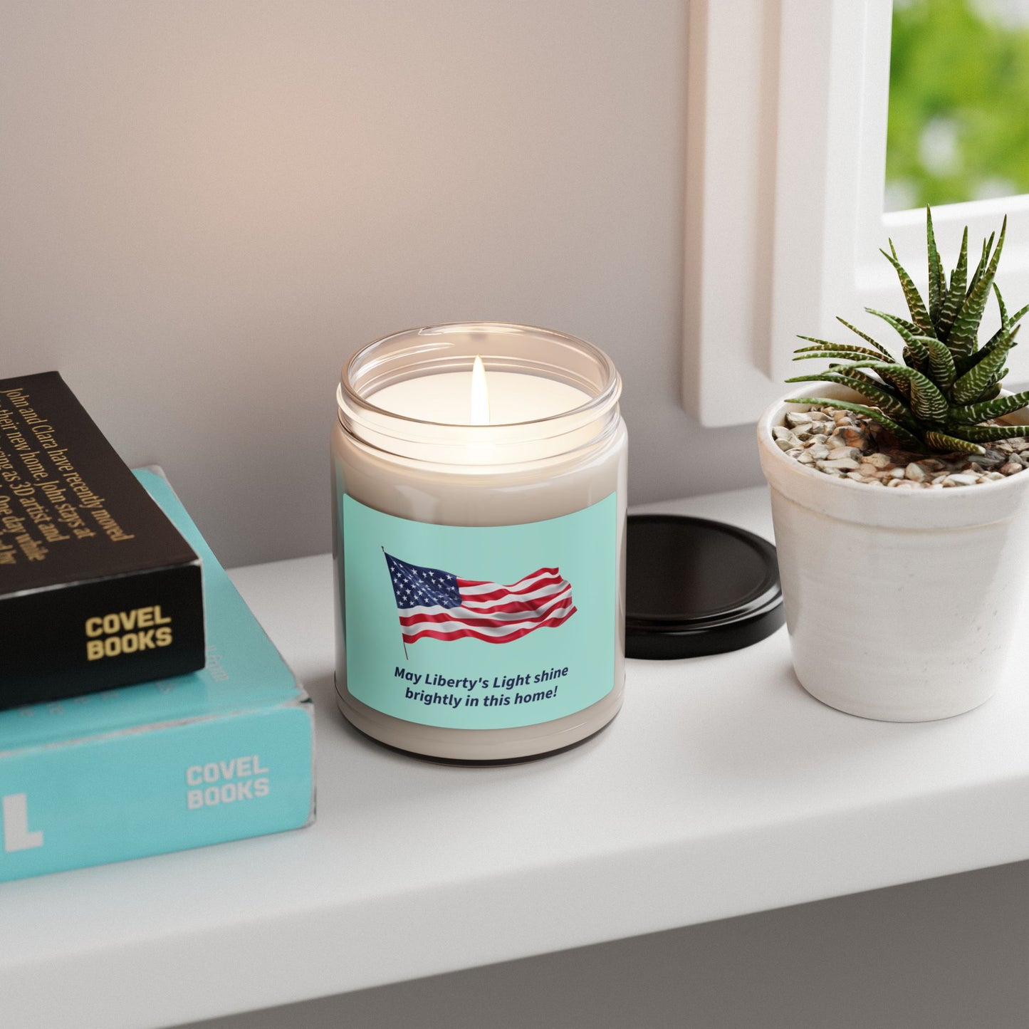 Patriotic Scented Soy Candle - May Liberty's Light Shine Brightly