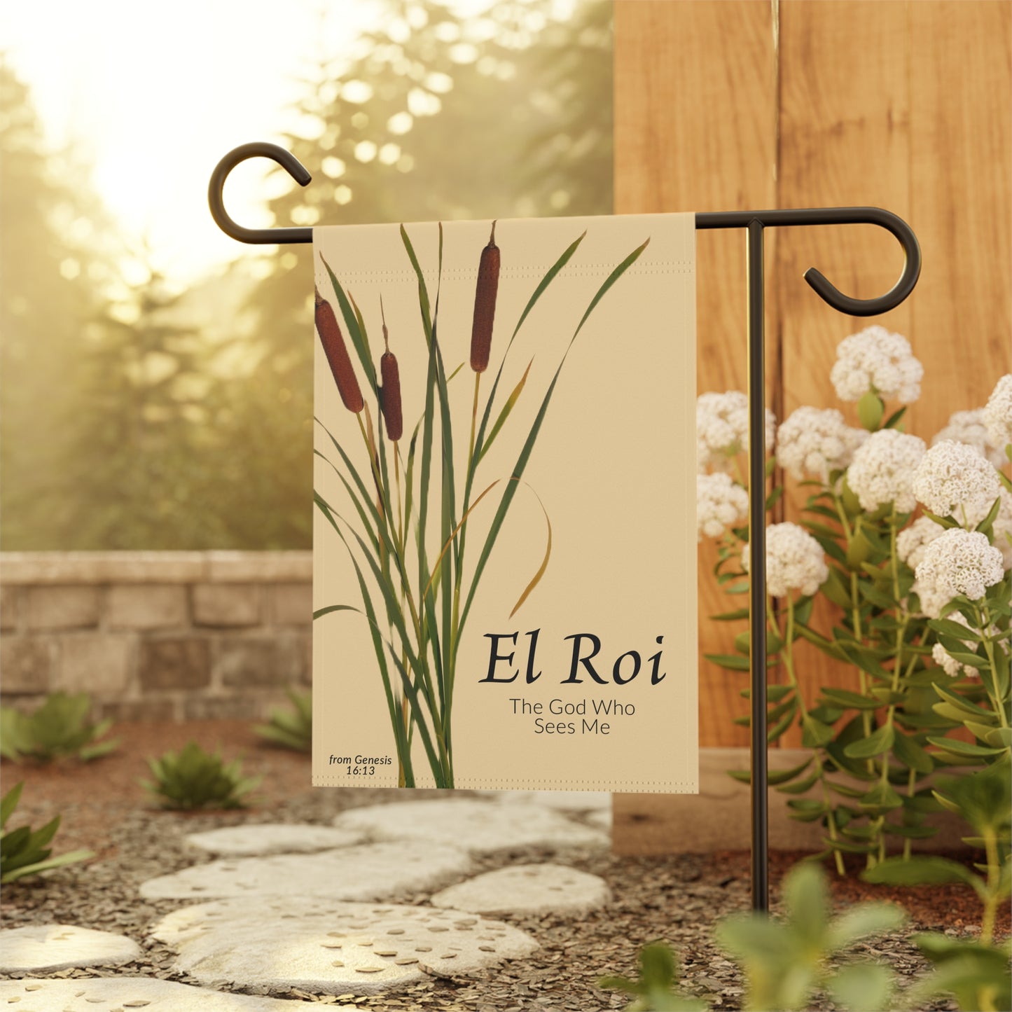 Garden & House Banner - The God Who Sees Me