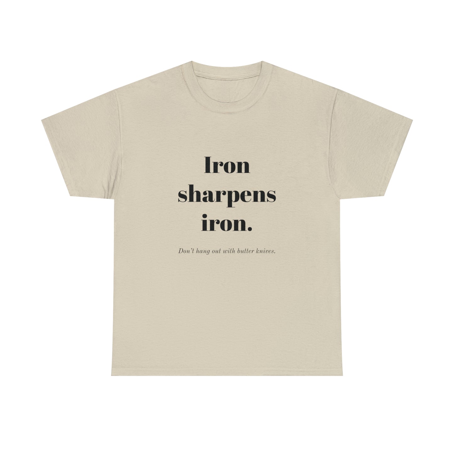 Unisex Heavy Cotton Tee - Iron Sharpens Iron.