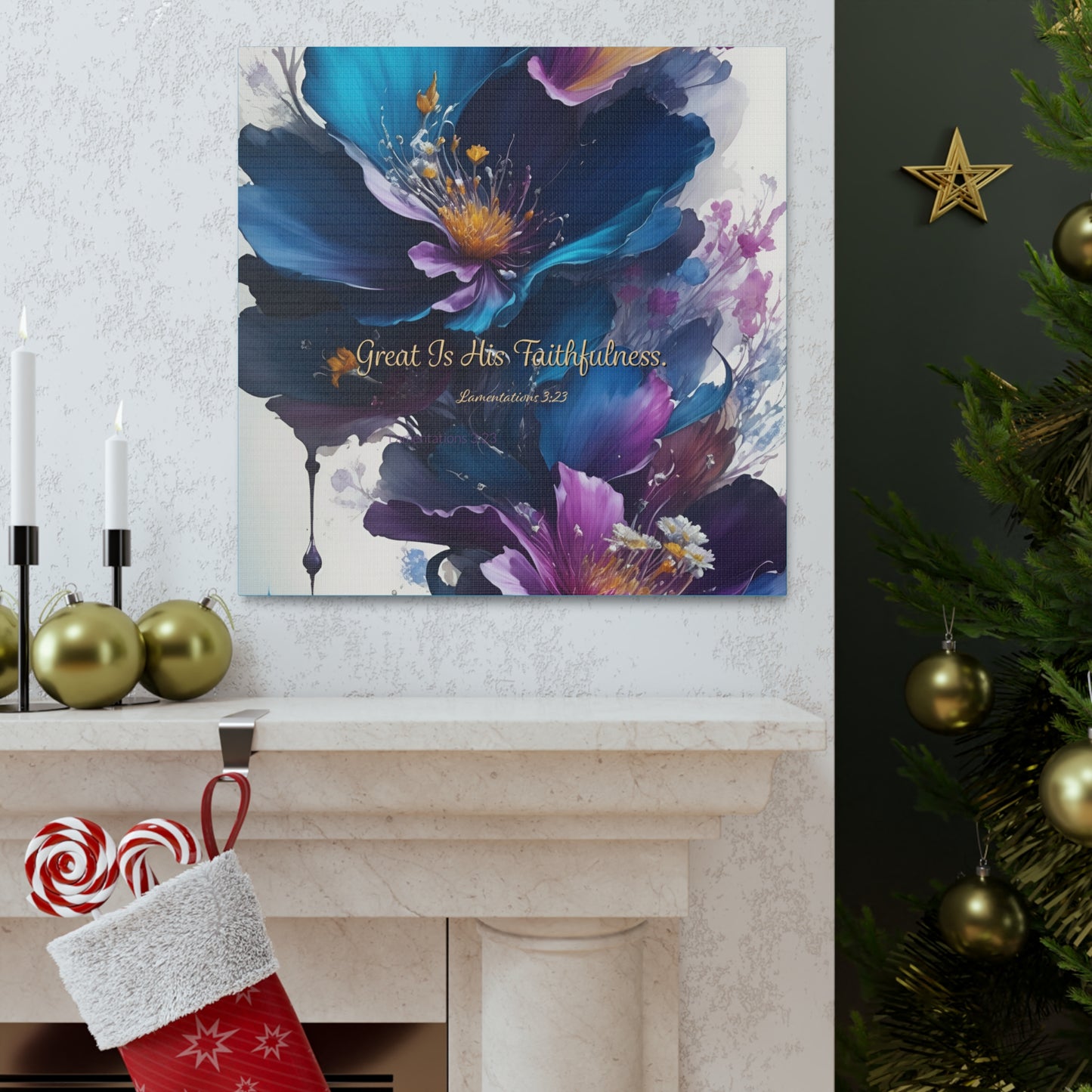 Canvas Gallery Wraps - A Floral Celebration of God's Faithfulness