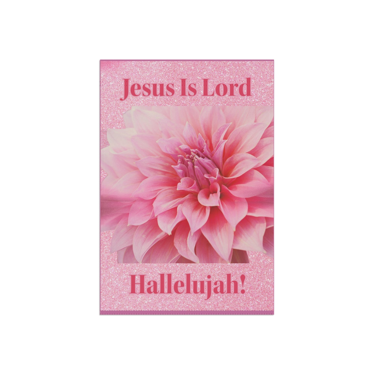 Garden & House Banner - Jesus Is Lord - Pink