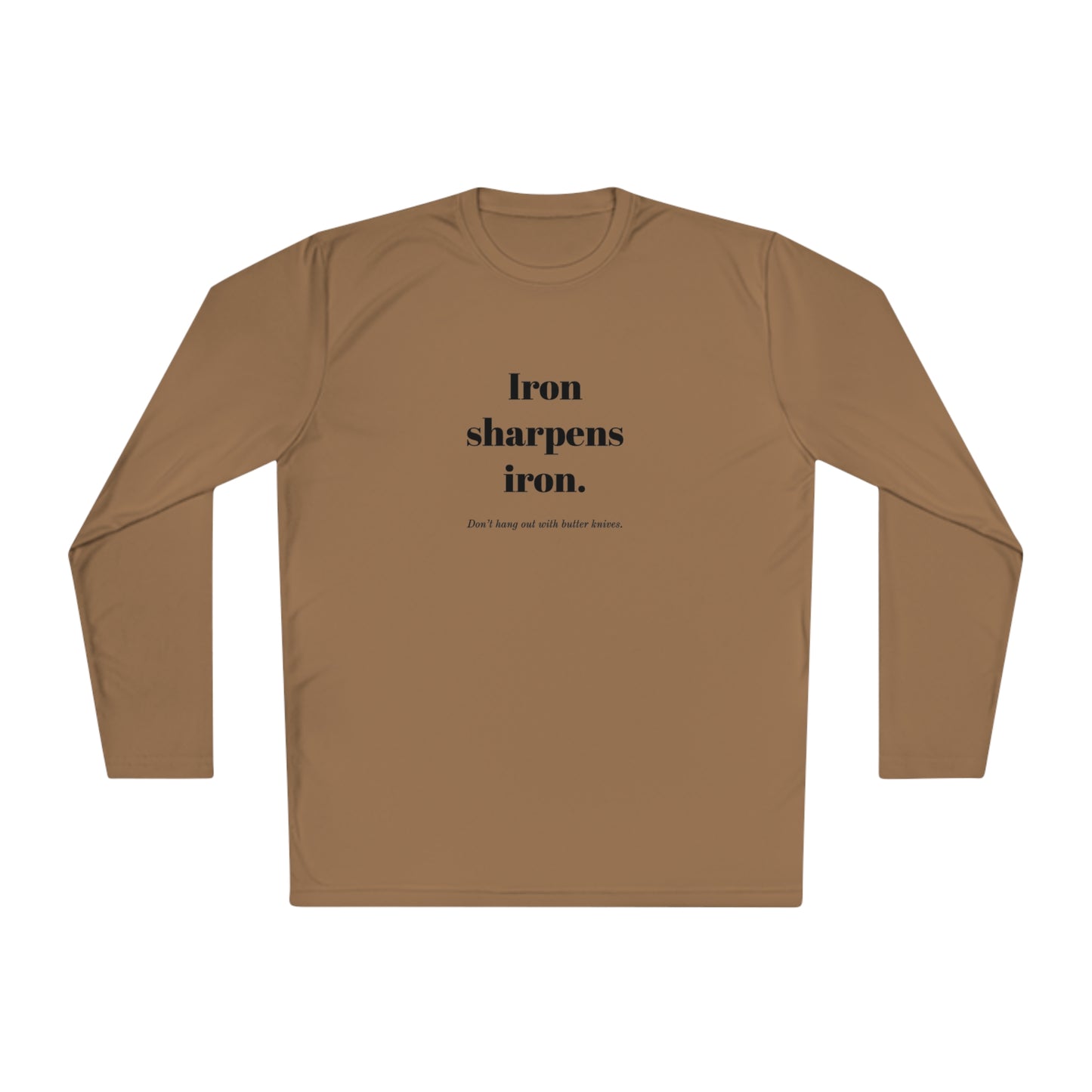 Unisex Lightweight Long Sleeve Tee - Iron Sharpens Iron
