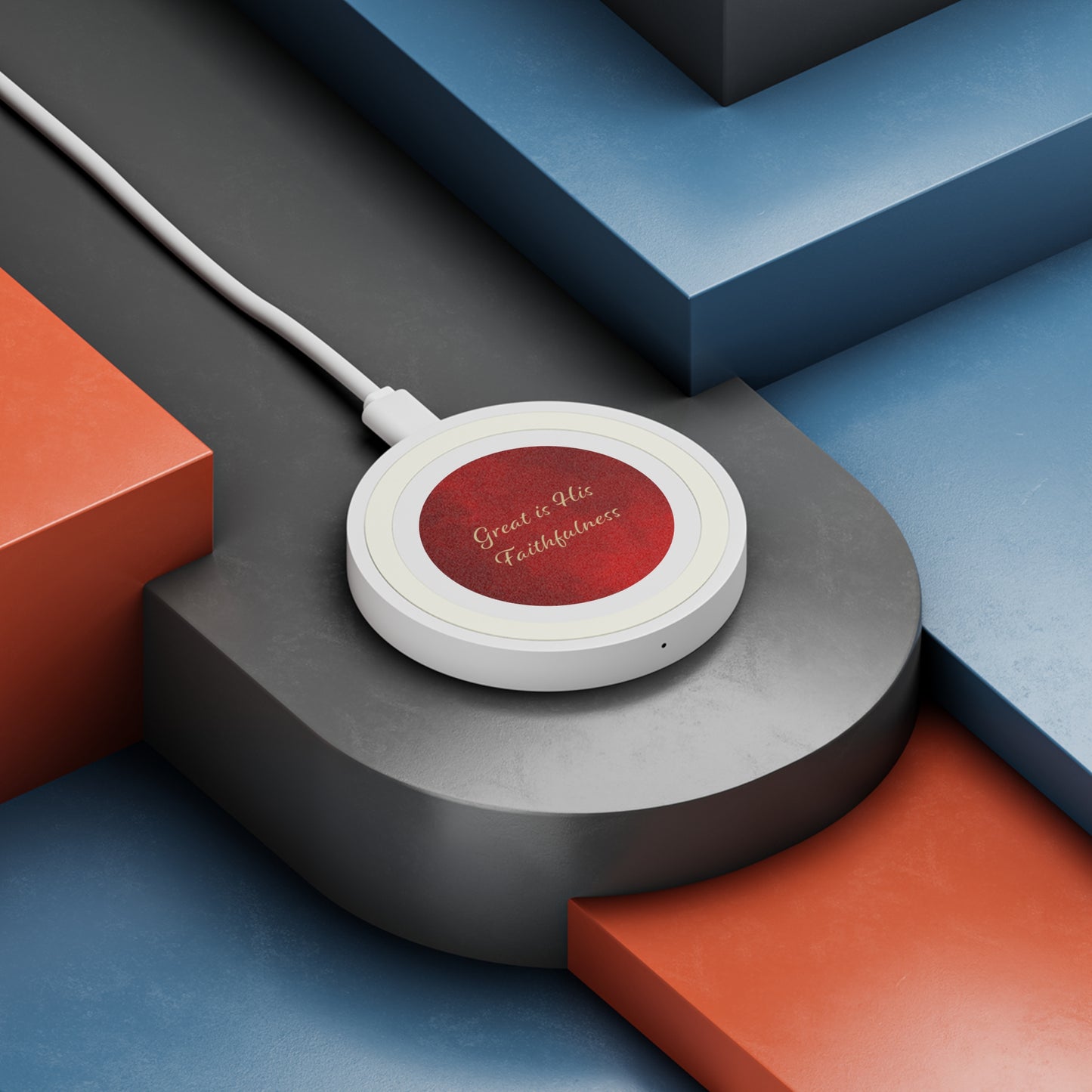 Quake Wireless Charging Pad - Great is His Faithfulness