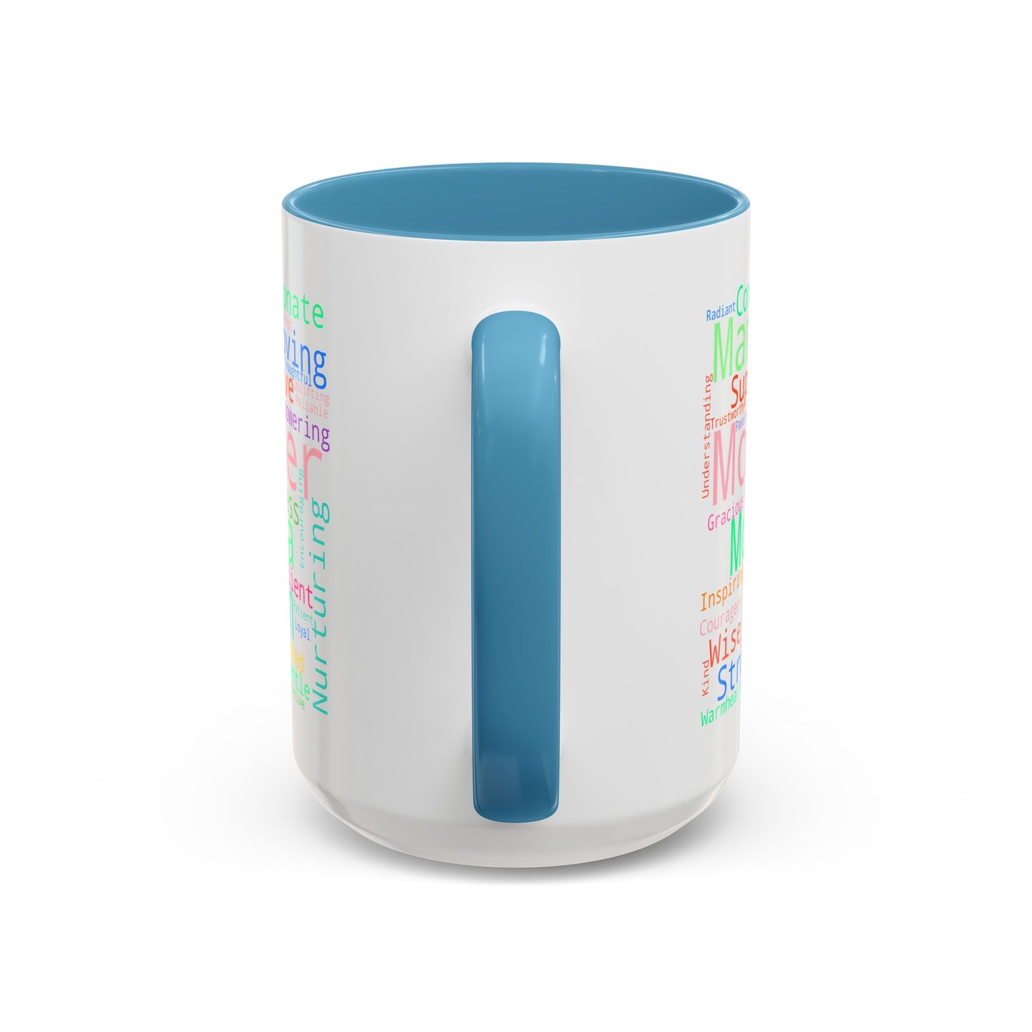 “Mom in Every Word” Color Accent Mug – Perfect Gift for Mother’s Day, Birthday & More