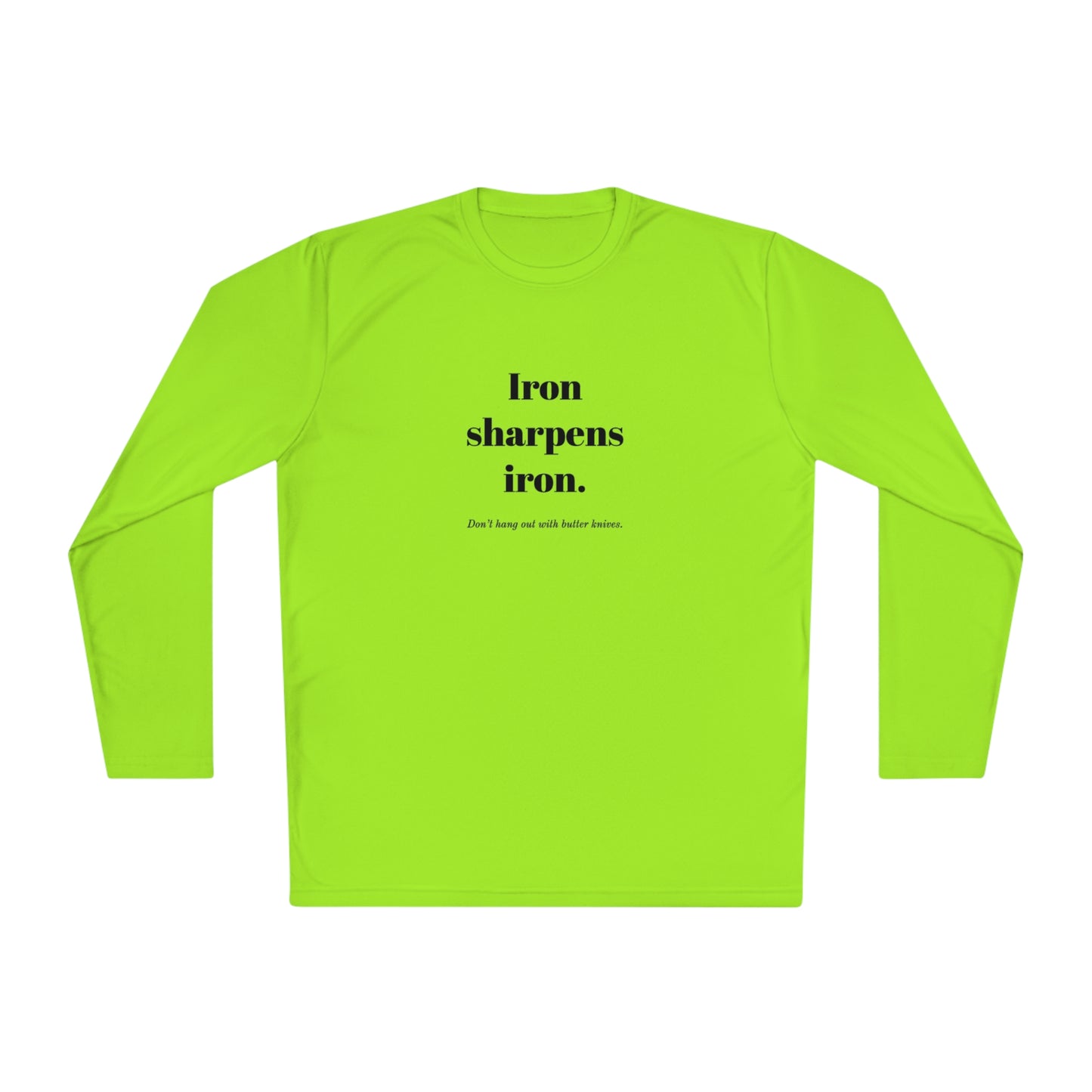 Unisex Lightweight Long Sleeve Tee - Iron Sharpens Iron
