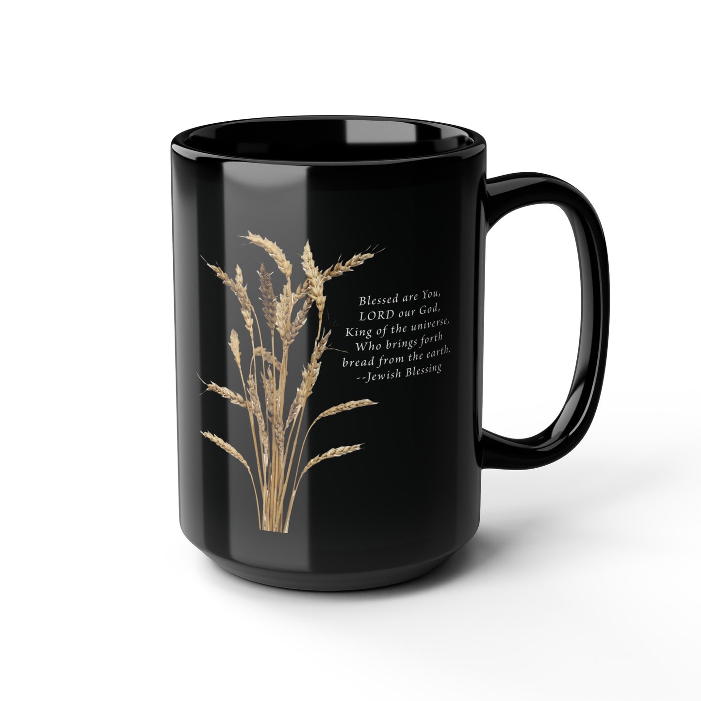 Black Mug (11oz, 15oz) - Jewish Blessing