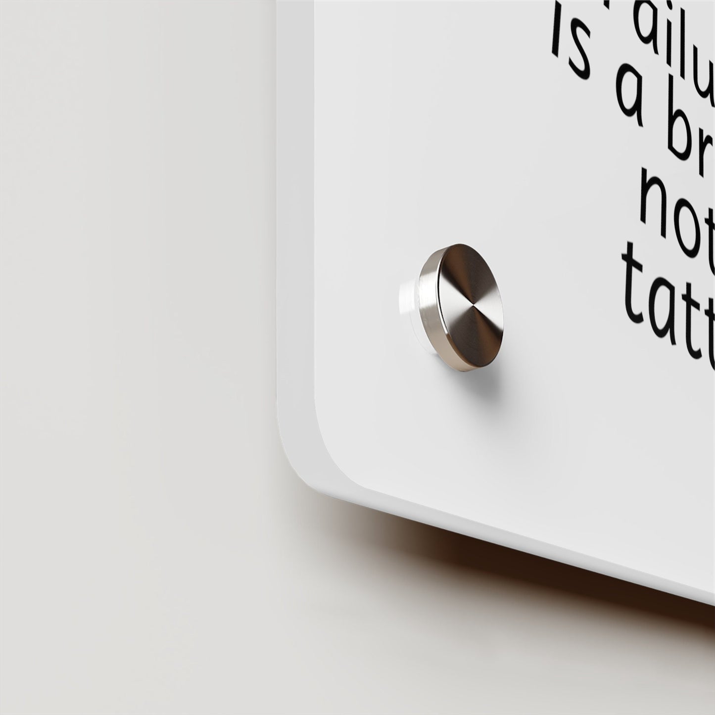 Acrylic Wall Art  Panels - Failure is a Bruise