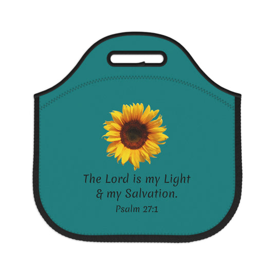 Neoprene Lunch Bag - The Lord Is My Light & My Salvation