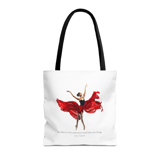 Tote Bag - In Him We Live & Move