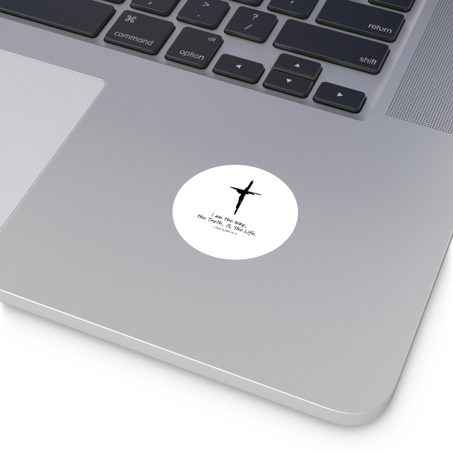 Round Vinyl Stickers - The Way, The Truth, & The Life