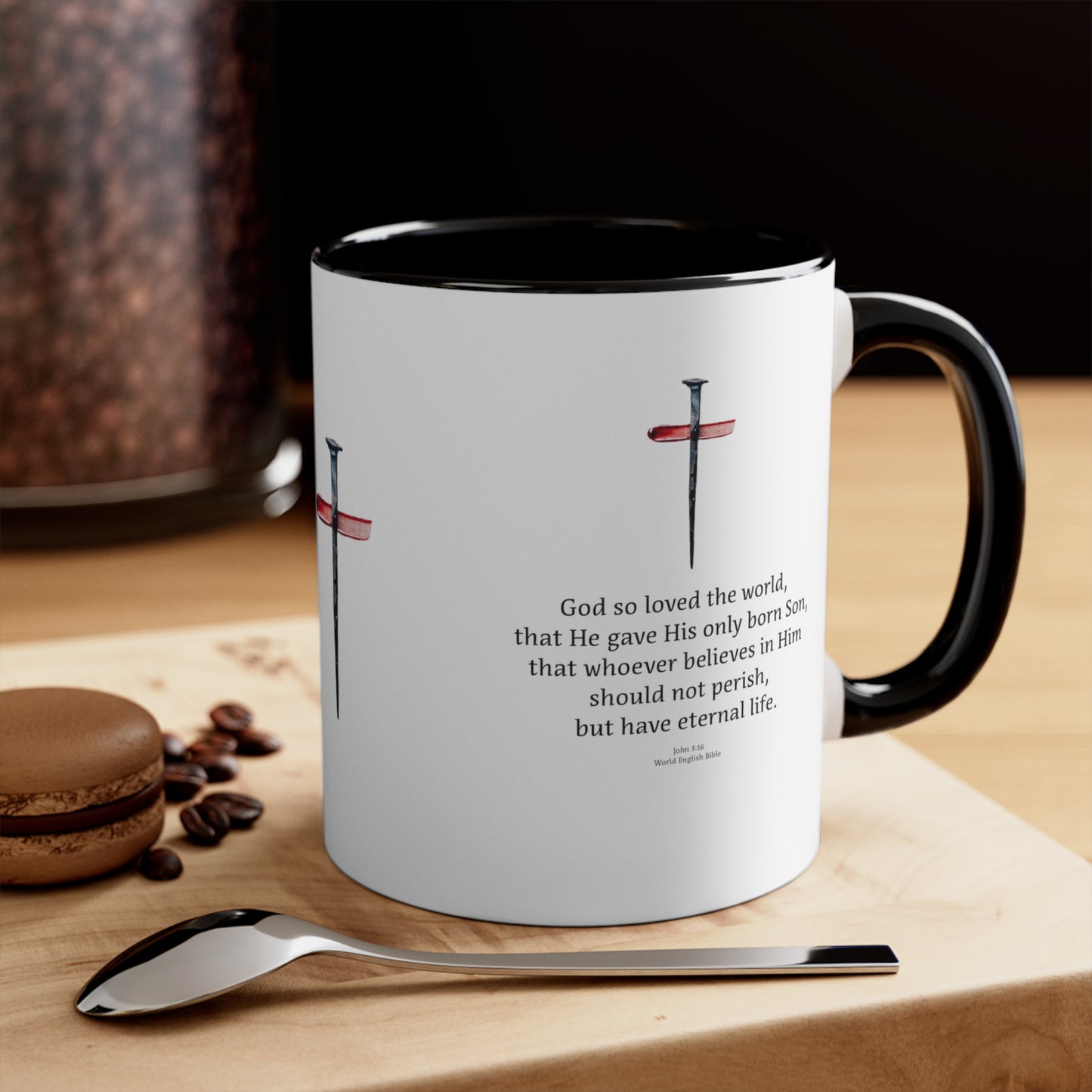Accent Coffee Mug - John 3:16