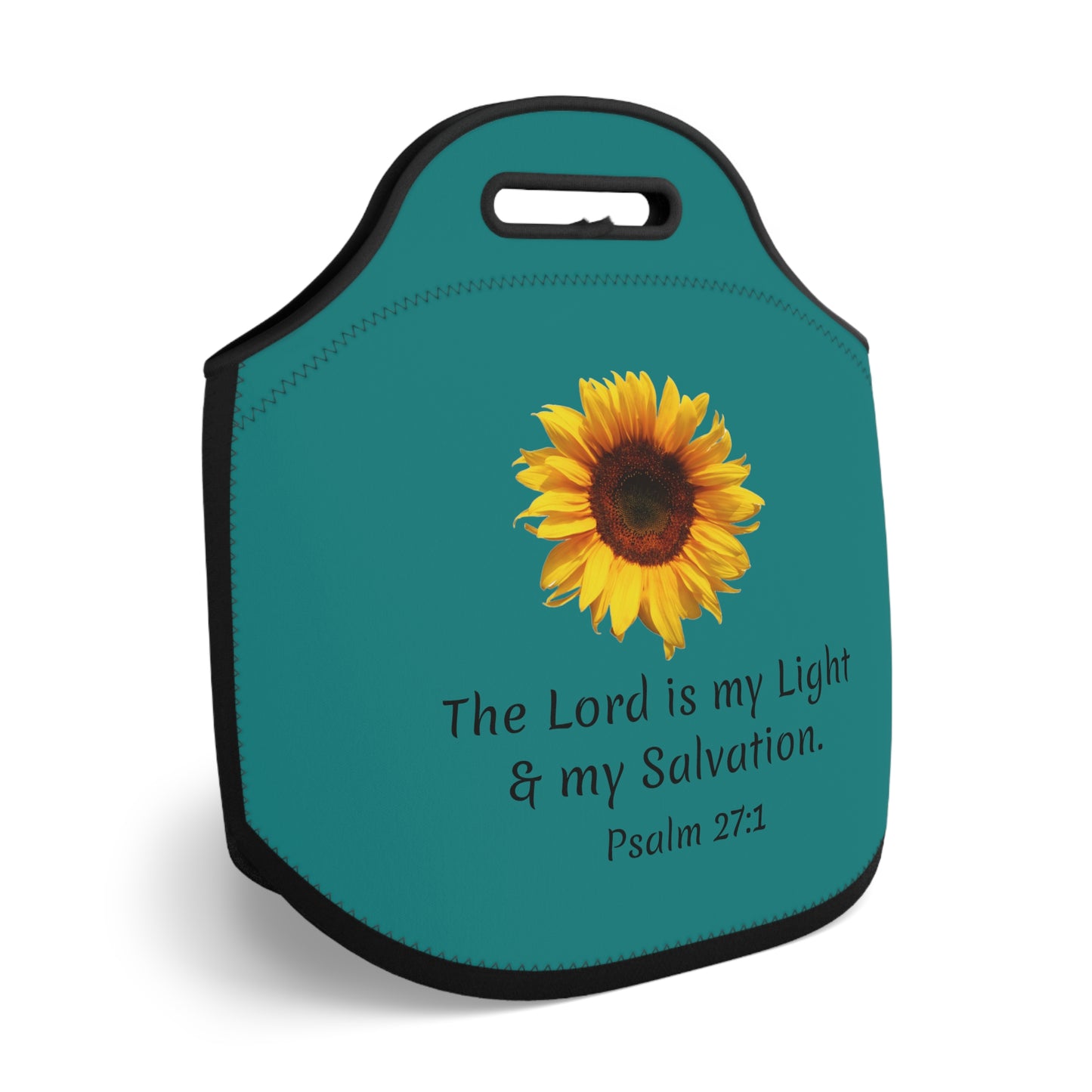 Neoprene Lunch Bag - The Lord Is My Light & My Salvation