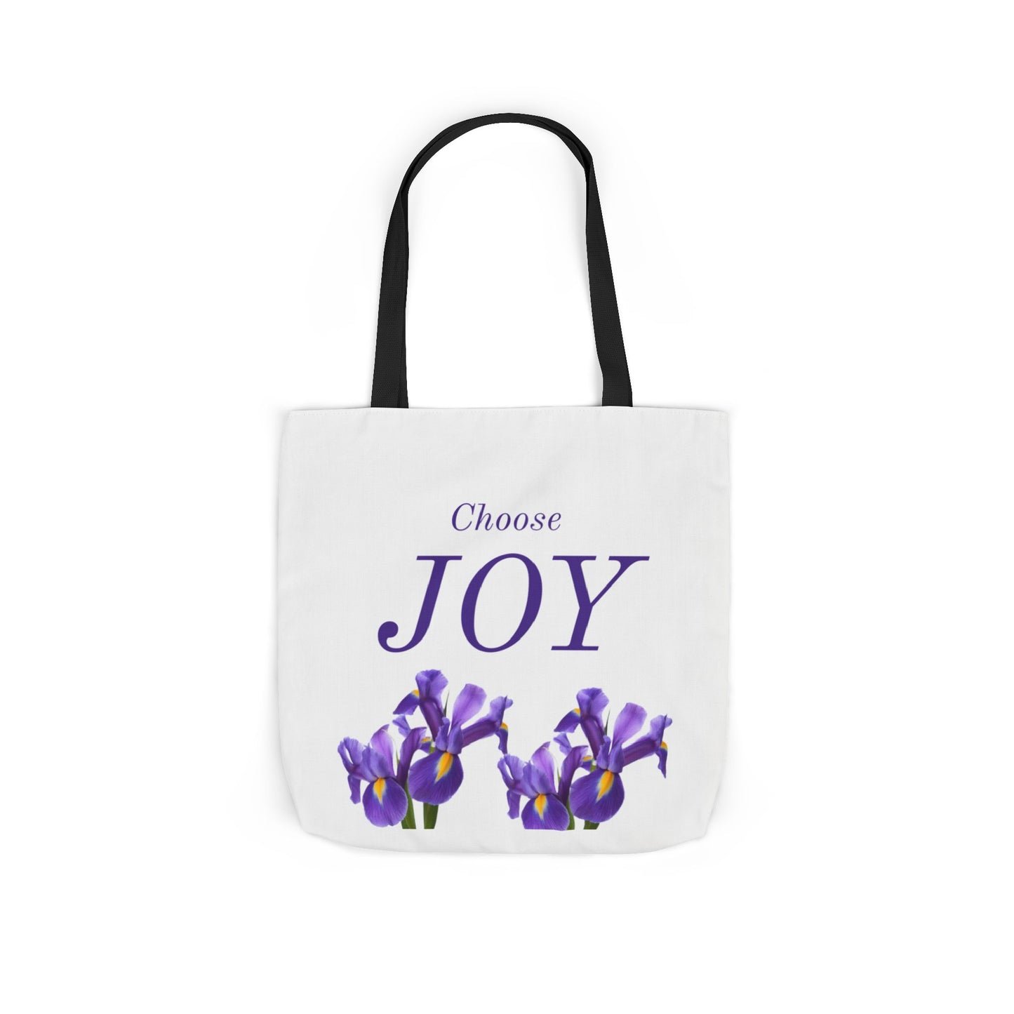 Choose Joy Floral Canvas Tote Bag with 5-Color Straps