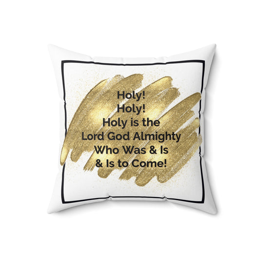 Bold, Classic Pillow Accent Pillow - Holy, Holy, Holy