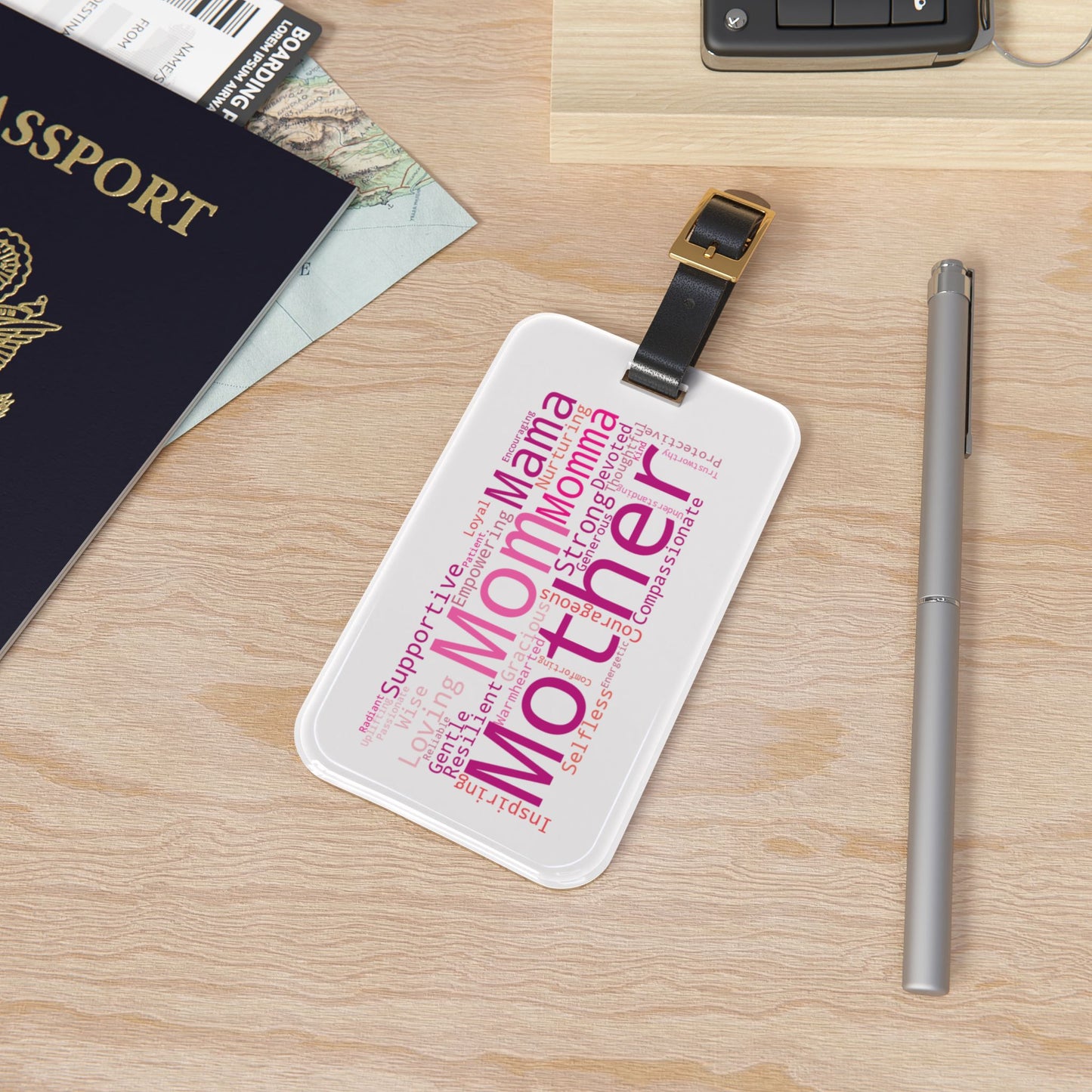Inspirational Mom Luggage Tag - Empowering Travel Accessory for Mothers