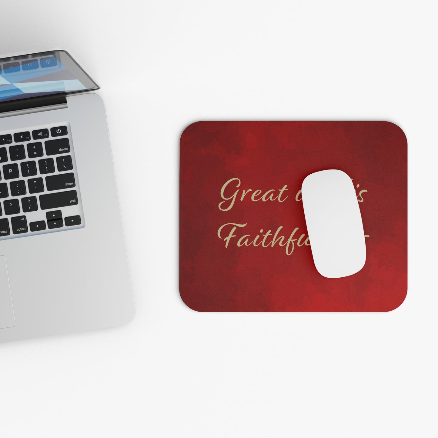 Mouse Pad (Rectangle) - Great is His Faithfulness