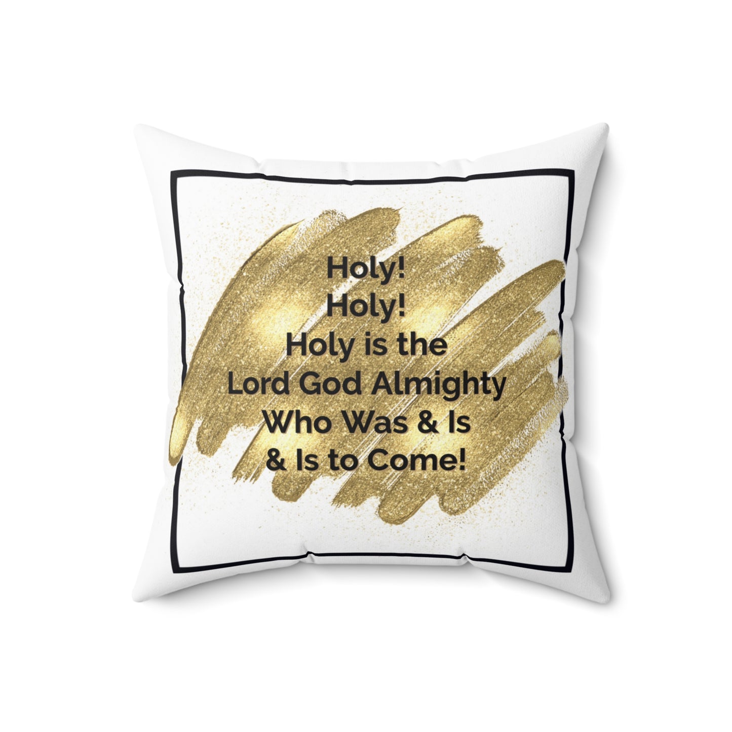 Bold, Classic Pillow Accent Pillow - Holy, Holy, Holy