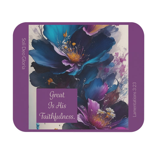 Mouse Pad (Rectangle) - Great Is His Faithfulness