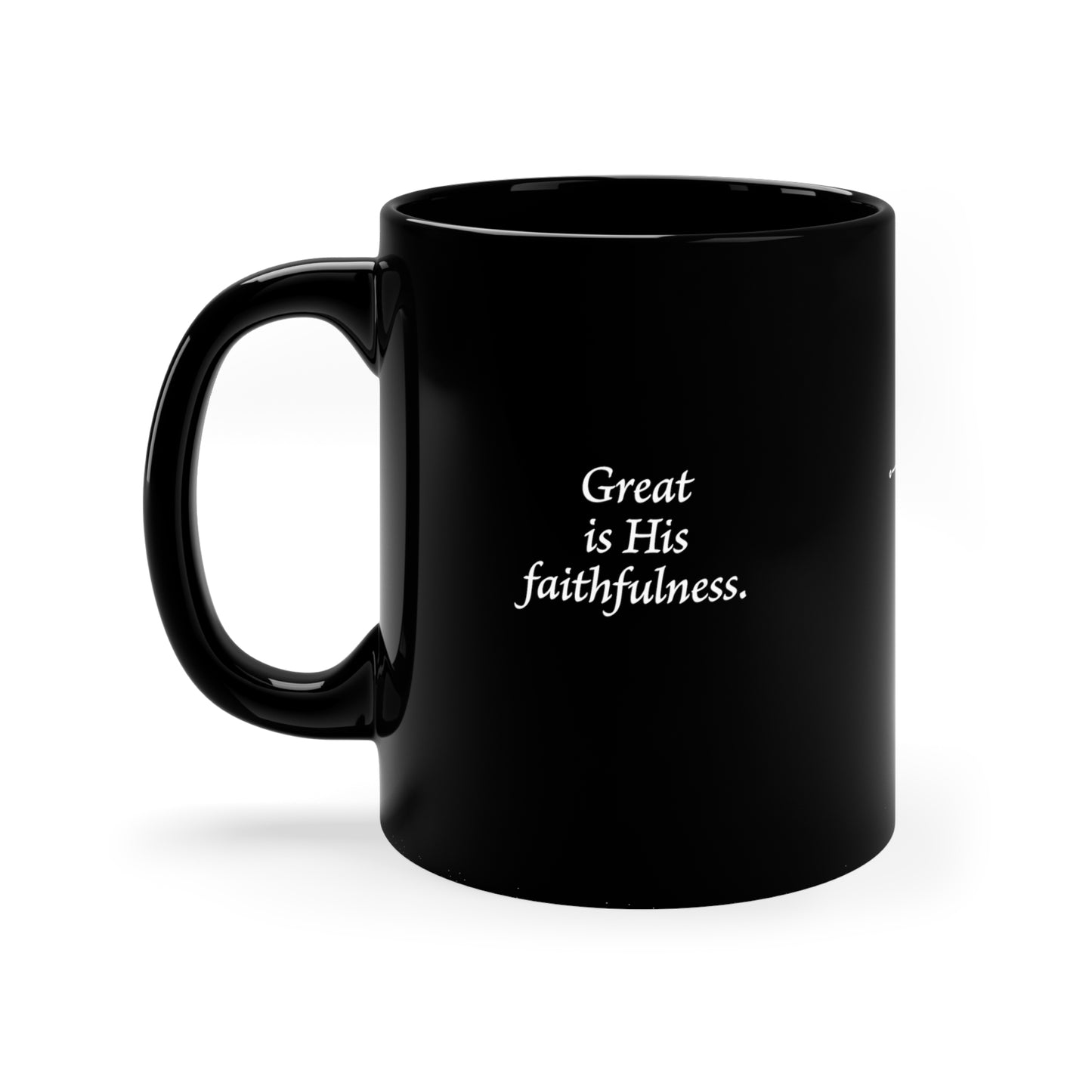 Black Mug - Great Is His Faithfulness