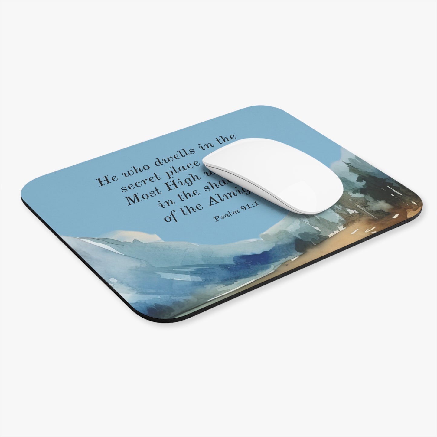 Mouse Pad (Rectangle) - Rest in the Shadow of the Almighty