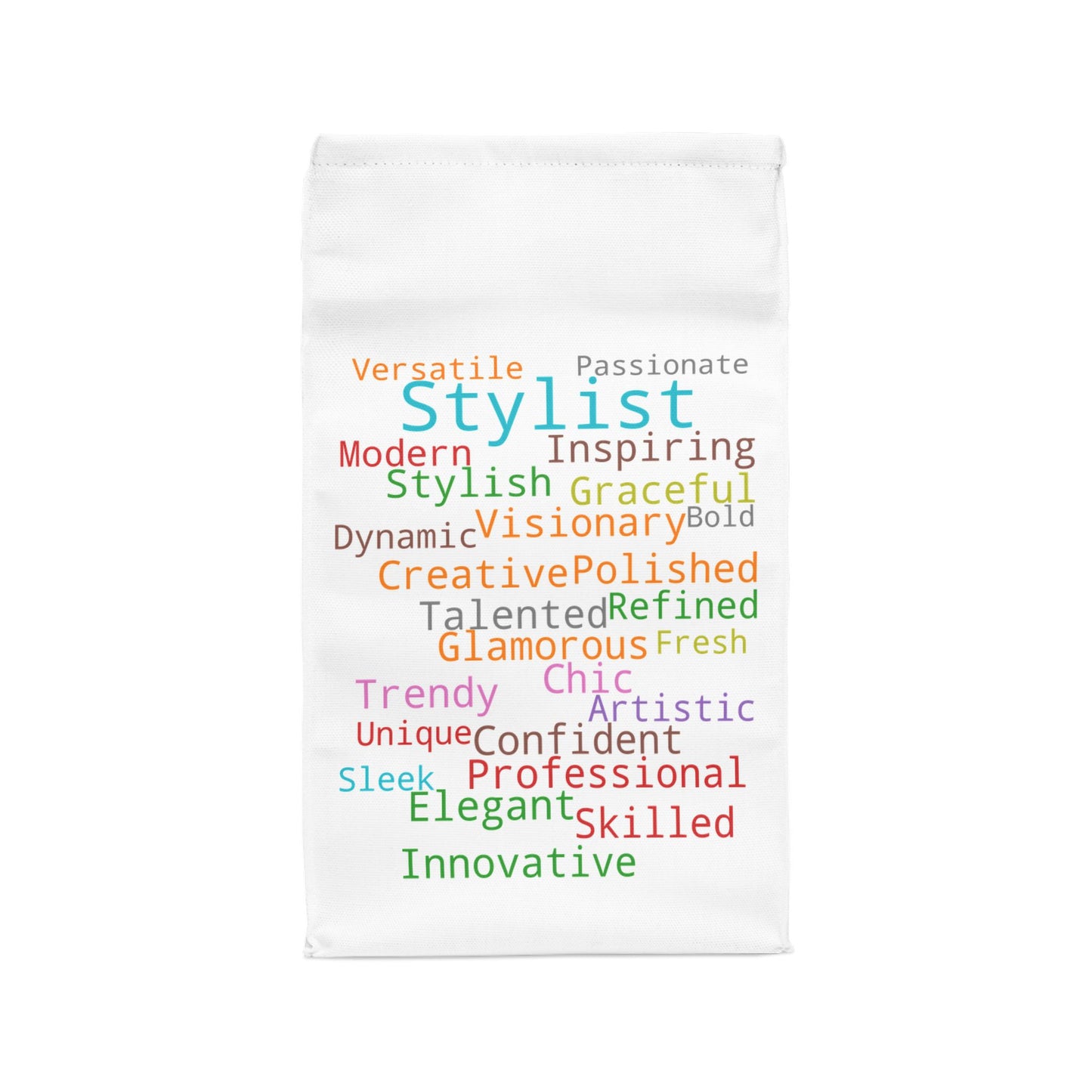 Lunch Bag - Stylist Word Cloud Design